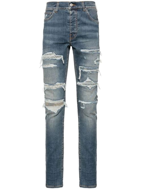 Jeans skinny con strappi AMIRI | PS24MDS013CRAFTED INDIGO